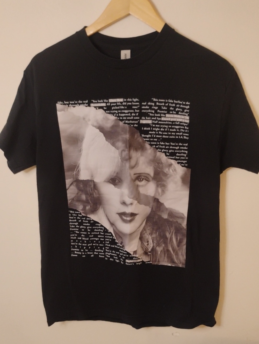 Gildan Black Heavy Cotton Tee with White Tag